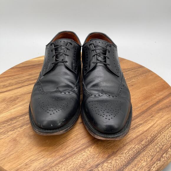 Allen Edmonds Oxfords Mens Size 10 D WingTip Black Leather Lace Up Dress Shoes main image 4